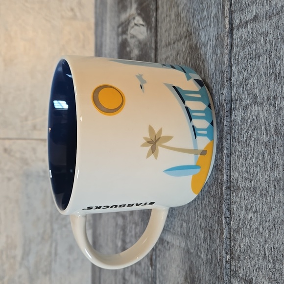 Starbucks You Are Here Collection Series San Diego Mug Blue and Yellow Design - Picture 3 of 6